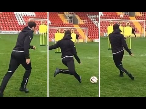 Cesc Fabregas Scores Amazing Slow Motion Free Kick At Puma Shoot