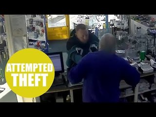 Man shot dead by police previously grabbed a shop owner and demanded he "open the till"