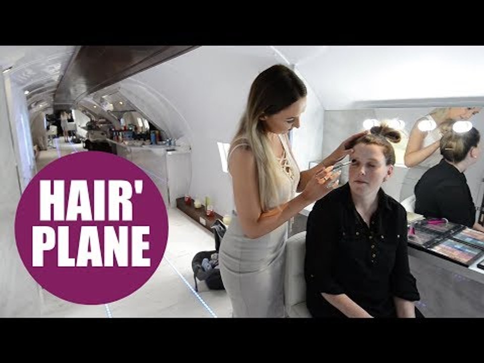 A 25-year-old makeup artist launched her first salon inside a converted AIRPLANE
