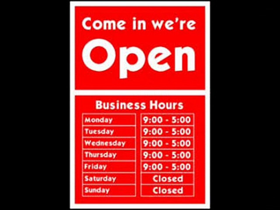 Here's a Fast Treatment For opening times