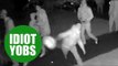 Yob group cause havoc on Halloween night by pelting pumpkins and setting off fireworks