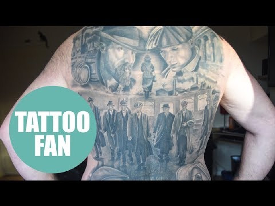 Peaky Blinder superfan gets back covered in tattoo devoted to the hit BBC gangster show
