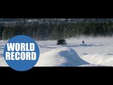 Former British Olympic skier set a world record by being towed across the snow at almost 120mph