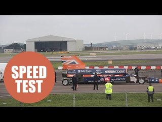 1,000mph supersonic attempt car successfully completes 200mph trial