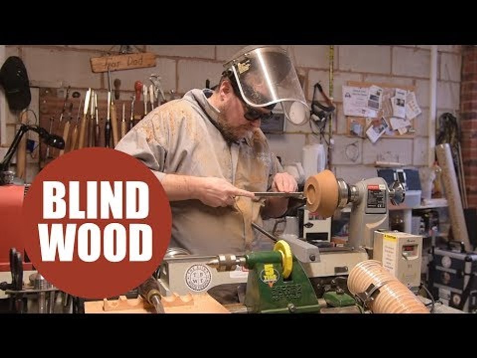 Britain's only blind wood turner makes remarkable products by feeling the wood