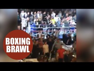 A 19-year-old man died after his throat was reportedly slashed in a boxing match riot