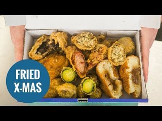 chippy creates worlds-first deep fried Christmas dinner