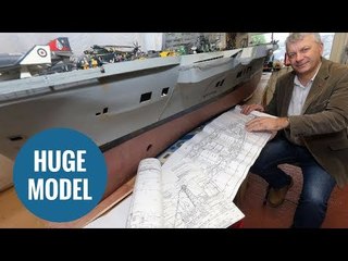 Man spends 25 years building impressive scale model of HMS Ark Royal