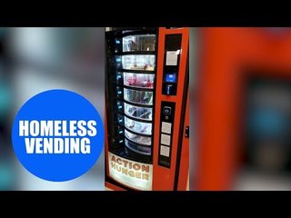 First vending machine for homeless people is unveiled