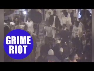 Violent CCTV footage of mass brawl outside nightclub