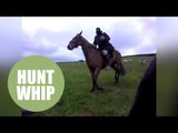 Shocking video shows a hunt saboteur being attacked by a hunt group