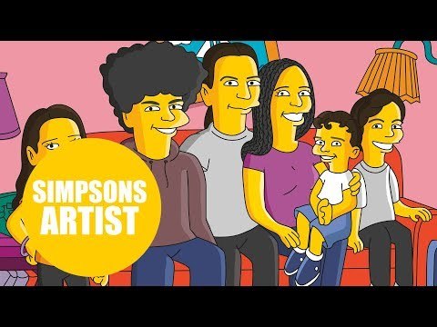 Simpsons fans' dreams come true as they get family portraits sitting on show's iconic couch