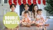 Family defy odds and have two sets of triplets