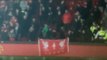 Liverpool Fans Sitting In Manchester United Home Section Unfurl Flag After Goal Resorting In Fights