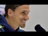 Zlatan Ibrahimovic Press Conference - Asked About Manchester United & Working With Jose Mourinho