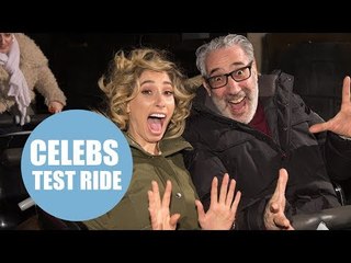 Celebrities take on Thorpe Park's scary new ride