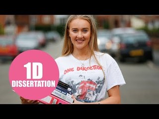 University student hoping her 13,000 word dissertation on 1D gets her a degree