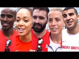 Mo Farah, Katarina Johnson-Thompson, Martyn Rooney, Lynsey Sharp & Adam Gemili Interviews - Olympics
