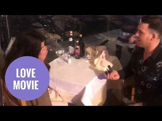 Romantic boyfriend's video of his proposal goes viral