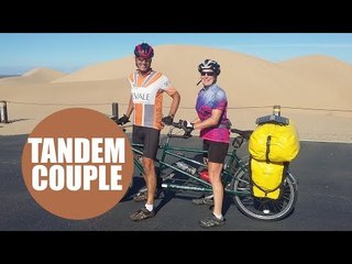 Middle-aged couple travel 11,500 miles around the world on a tandem bike
