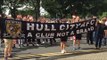 Hull City Fans Protest Against Owners Ahead Of Leicester Clash