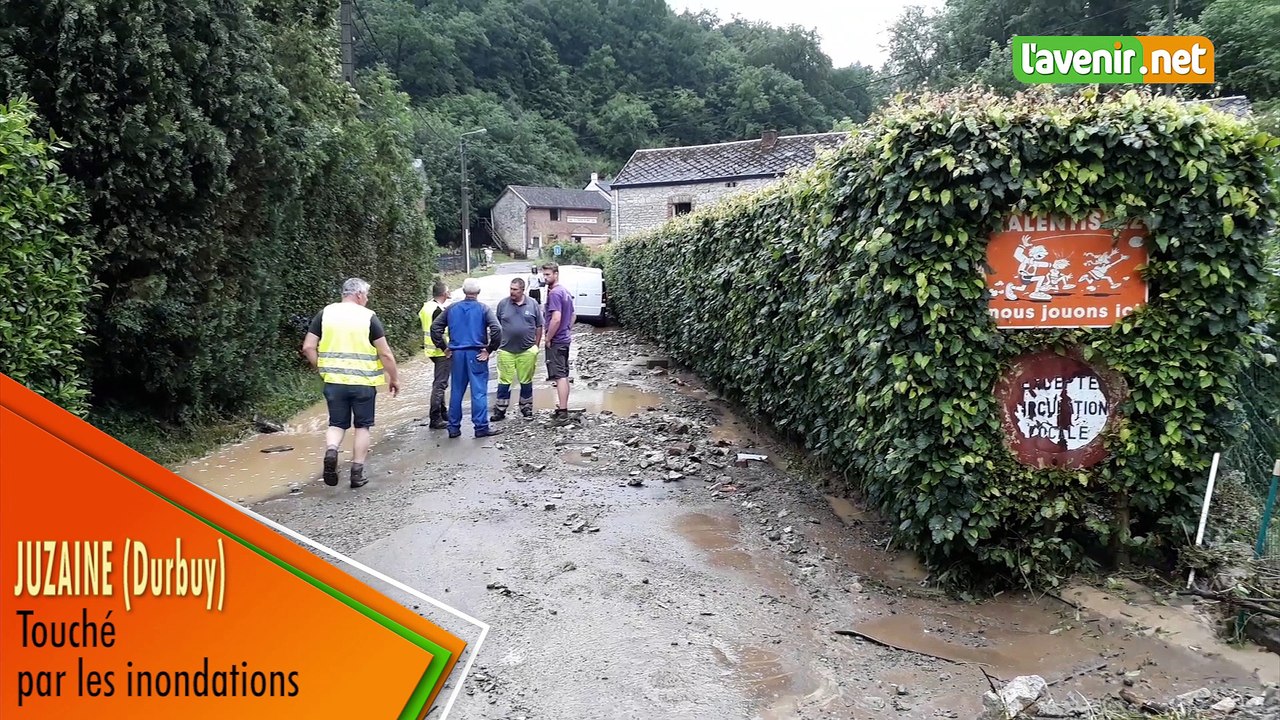Juzaine (Durbuy) touché par les inondations