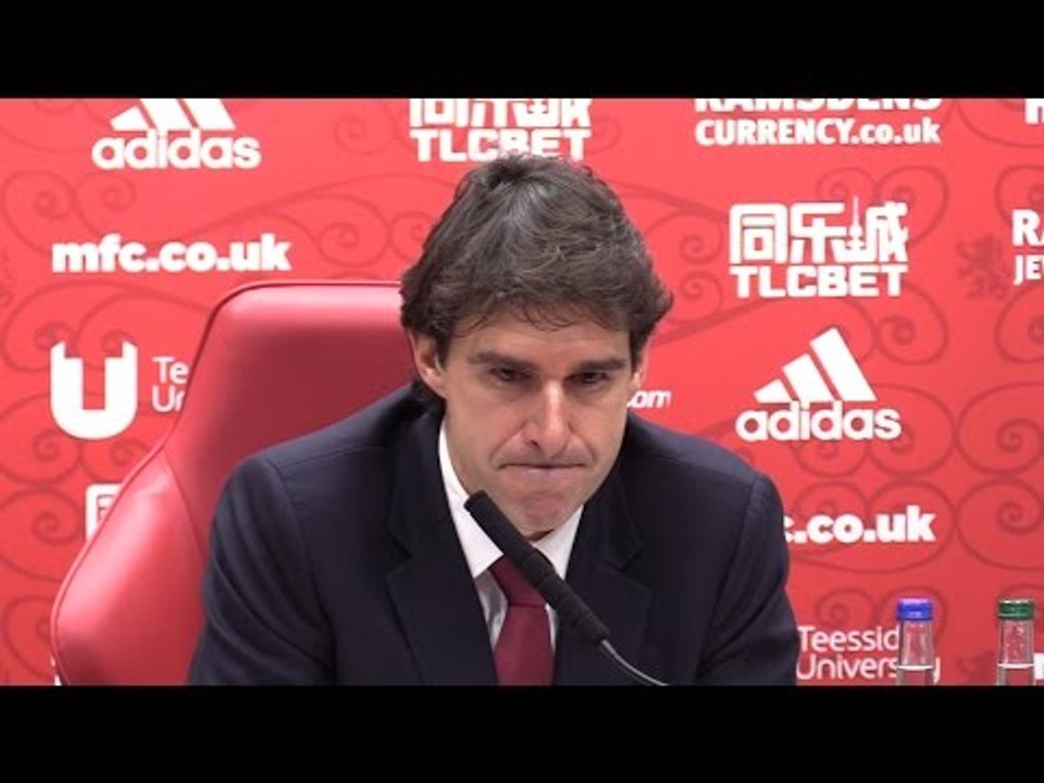 Middlesbrough 1-2 Tottenham - Aitor Karanka Full Post Match Press Conference