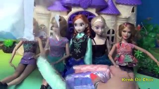 Thay Đổi Váy Dạ Hội Cho Búp Bê Barbie Và Công Chúa Elsa Anna Công Chúa Tóc Mây Rapunzel