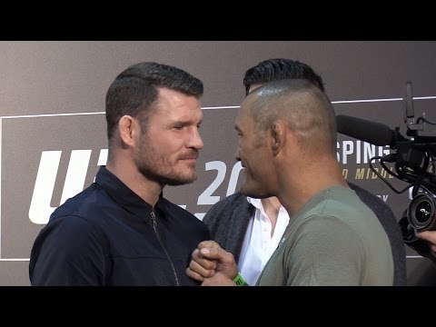 Dan Henderson & Michael Bisping Squaring Up To Each Other Before Their UFC Championship Bout