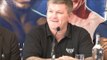Press Conference With Boxing Promoter Eddie Hearn, Trainer Ricky Hatton & Boxer Ricky Burns