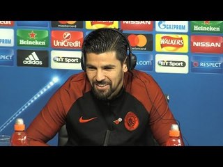 Nolito Full Pre-Match Press Conference - Manchester City v Barcelona - Champions League