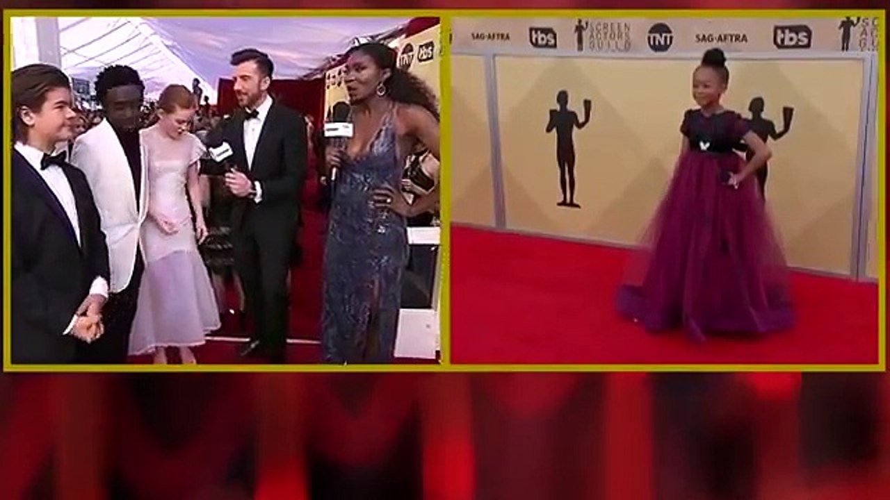 Stranger Things Teens: Red Carpet Interview | 24th Annual SAG Awards | TNT