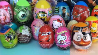 20 Surprise Eggs, kinder surprise eggs & kinder joy, planes 2, barbie, max steel and more!
