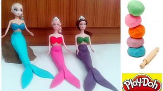 แก๊งนางเงือก Play Doh Mermaid Frozen Princess and friends