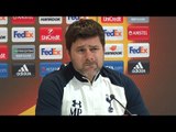 Mauricio Pochettino Pre-Match Press Conference & Training Clips - Gent v Tottenham - Europa League