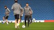 Monaco Players Train At The Etihad Ahead Of Champions League Match Against Manchester City