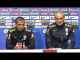 Tite & Dani Alves Full Press Conference - England v Brazil - International Friendly