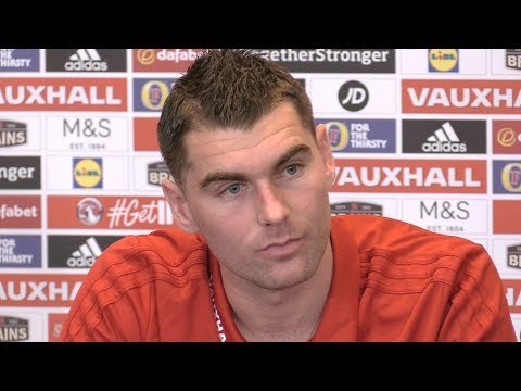 Sam Vokes Press Conference - Wales v France