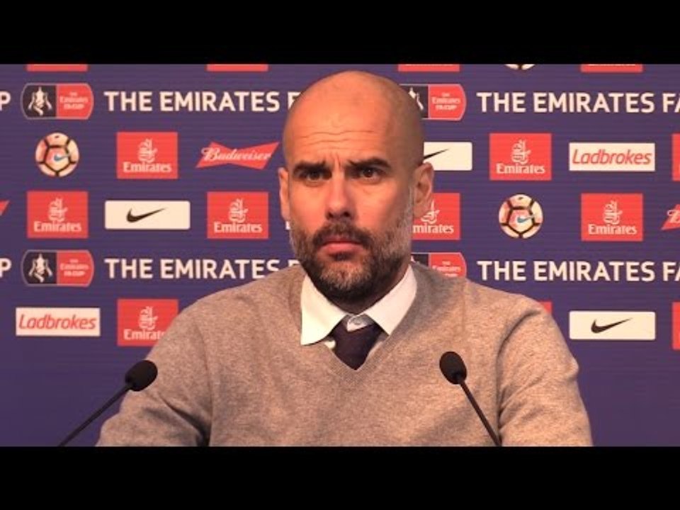 Manchester City 5-1 Huddersfield - Pep Guardiola Full Post Match Press Conference - FA Cup Replay