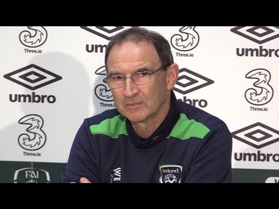 Martin O'Neill & Robbie Brady Pre-Match Press Conference - Republic of Ireland v Iceland - Extras