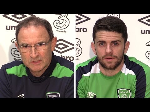 Martin O'Neill & Robbie Brady Pre-Match Press Conference - Republic of Ireland v Iceland
