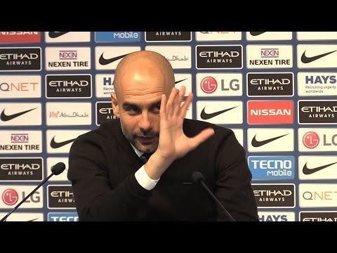 Man City 3-1 Hull - Pep Guardiola Post Match Presser - Embargo - Congratulates Silva On 300th Game