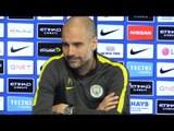 Pep Guardiola Pre-Match Press Conference - Manchester City v Manchester United - Manchester Derby
