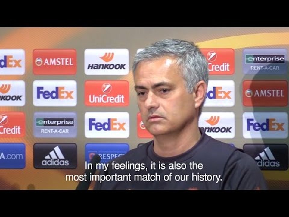 Jose Mourinho - 'Europa League Match The Most Important In Manchester United's History'