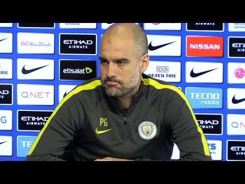 Pep Guardiola Pre-Match Press Conference - Manchester City v Manchester United - Embargo Extras