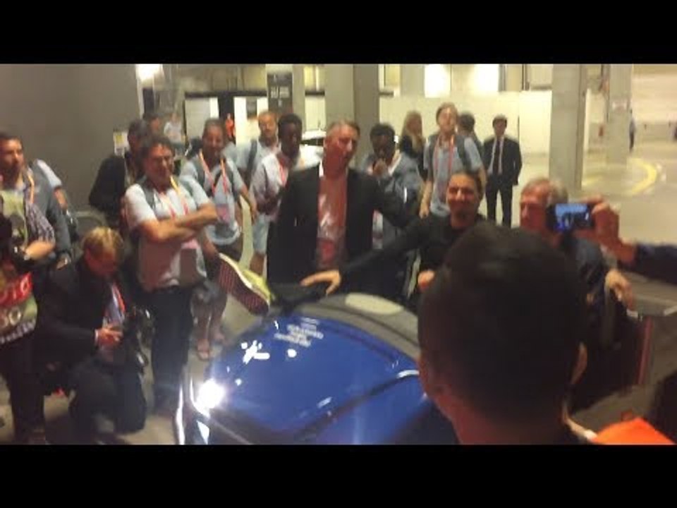Europa League Final - Zlatan Ibrahimovic Arrives In Style!