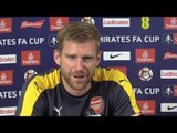Per Mertesacker Full Pre-Match Press Conference - Arsenal v Chelsea - FA Cup Final
