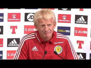 Gordon Strachan Pre-Match Press Conference - Scotland v England - World Cup Qualifier