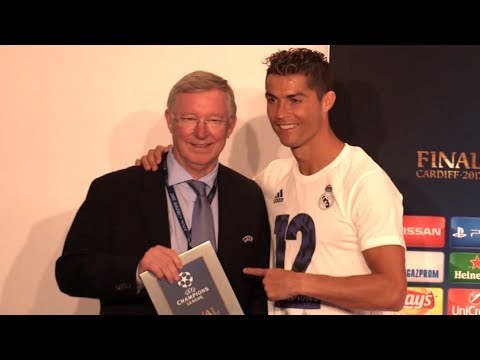 Cristiano Ronaldo Full Press Conference - Collects Man Of The Match Award From Sir Alex Ferguson