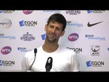 Novak Djokovic Press Conference After Reaching Aegon International Final